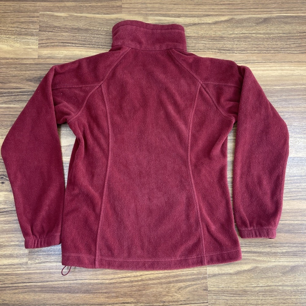 Columbia Red Basic Jacket SMALL Polyester Fleece … - image 8